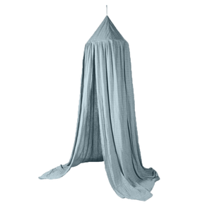Sebra Musselin Baldachin Eucalyptus Blue | Baldachin | Beluga Kids