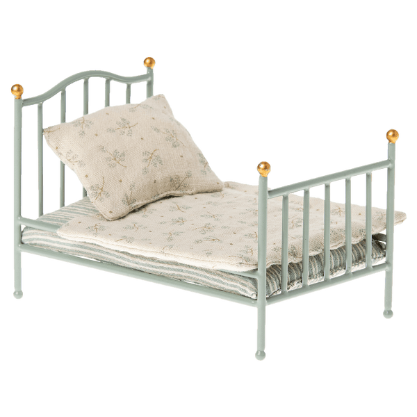 Maileg Vintage Bett Maus Minze | Puppenhaus-Zubehör | Beluga Kids