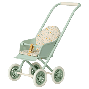 Maileg Kinderwagen Mikro Minze | Puppenhaus-Zubehör | Beluga Kids