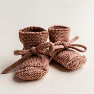 Hvid Booties Terracotta | Babyschuhe | Beluga Kids