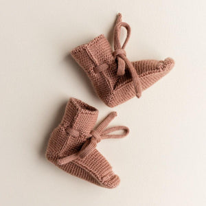 Hvid Booties Terracotta | Babyschuhe | Beluga Kids