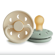 2-Pack Latex Schnuller Moon Phase Cream/Sage