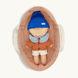 WE ARE GOMMU Gommu Babykorb Vichy | Zubehör für Puppen & Puppentheater | Beluga Kids