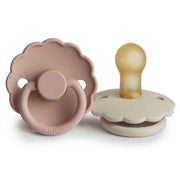 2-Pack Latex Schnuller Daisy Blush/Cream
