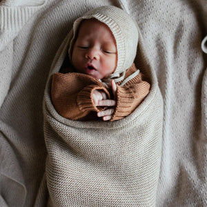 Hvid Cocoon Sand | Babydecke | Beluga Kids