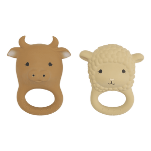 Konges Slojd 2-Pack Beissring Farm Sheep/Cow | Beissring | Beluga Kids