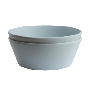 Mushie 2-Pack Schüssel Rund Powder Blue | Schalen | Beluga Kids