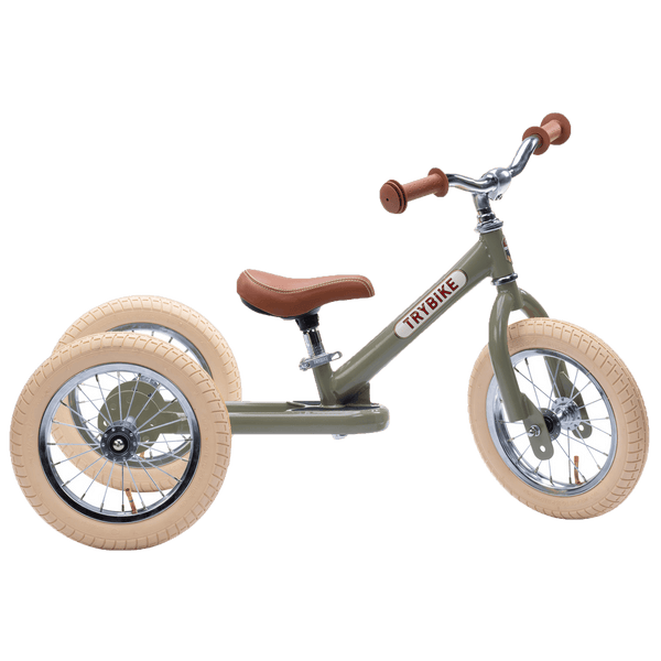 Trybike Trybike 2-in-1 Dreirad/Laufrad Vintage Green | Laufrad | Beluga Kids