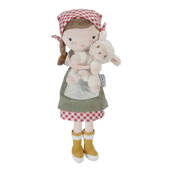 Cuddly doll farmer Rosa with sheep 
