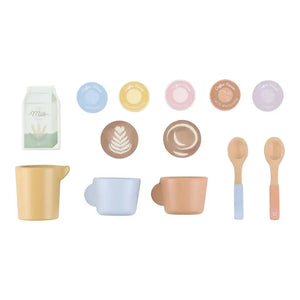 Little Dutch Kaffeemaschinen-Set aus Holz Gesamtansicht