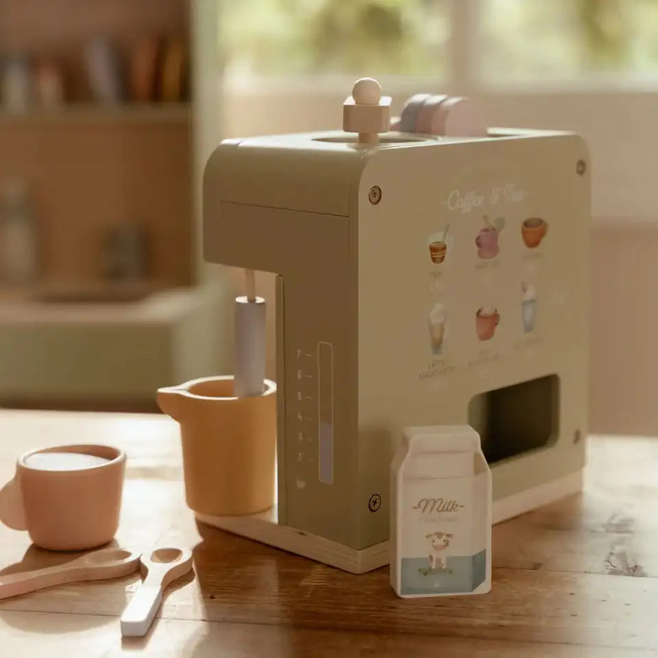 Little Dutch Kaffeemaschinen-Set Holz FSC – ab 3 Jahren – Beluga Kids