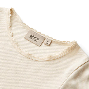 Wheat Main Geripptes T-Shirt Katie Cream | T-Shirts | Beluga Kids