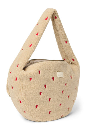 Studio Noos Ecru Heart Teddy Cross Body Bag – Innenraum