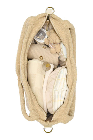 Studio Noos Wickeltasche Ecru Heart Teddy – Rückansicht