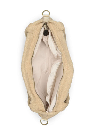 Studio Noos Ecru Heart Teddy Wickeltasche mit Tragegurt