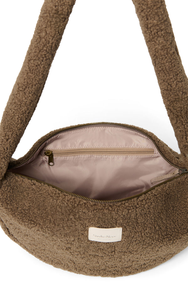 Brown Teddy Mini Cross Body Bag