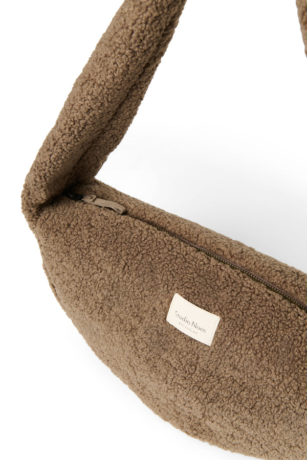 Brown Teddy Mini Cross Body Bag