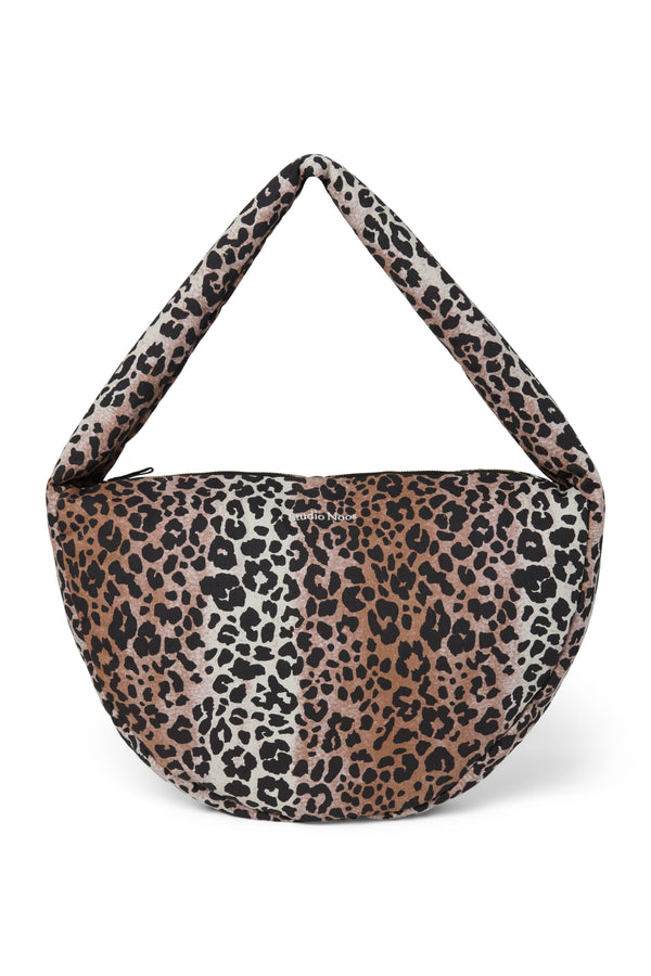 Sac bandoulière en coton doux Hazel Leopard