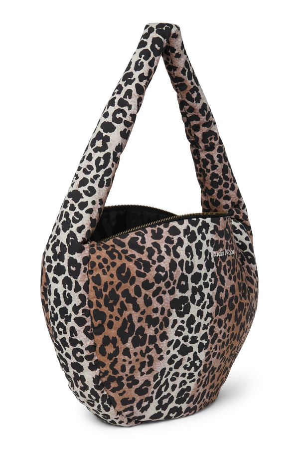 Sac bandoulière en coton doux Hazel Leopard