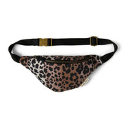 Sac banane en coton doux pour enfants, motif léopard noisette