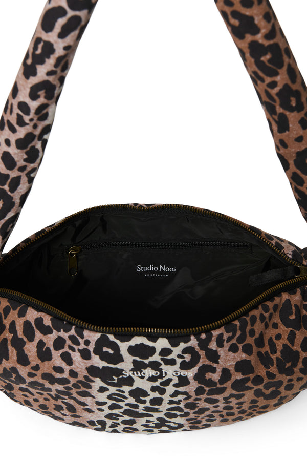 Soft Cotton Mini Cross Body Bag Hazel Leopard