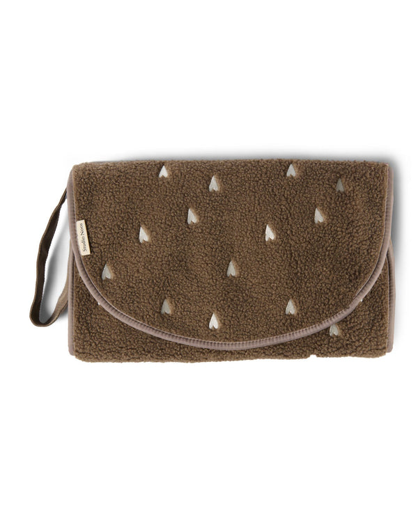 Braun Teddy Hearts Wickelunterlage