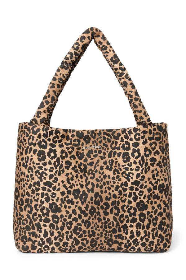 Cotton Mom Bag Brown Leopard