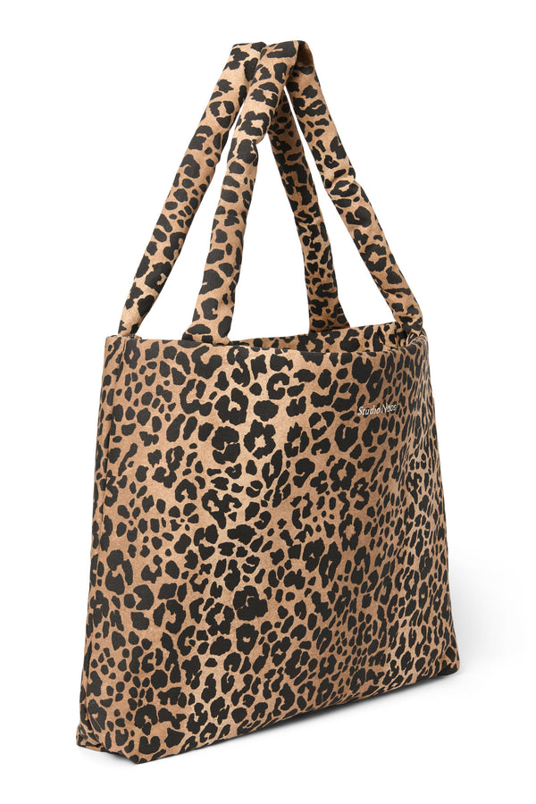 Cotton Mom Bag Brown Leopard