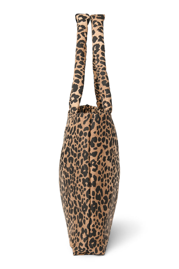 Cotton Mom Bag Brown Leopard