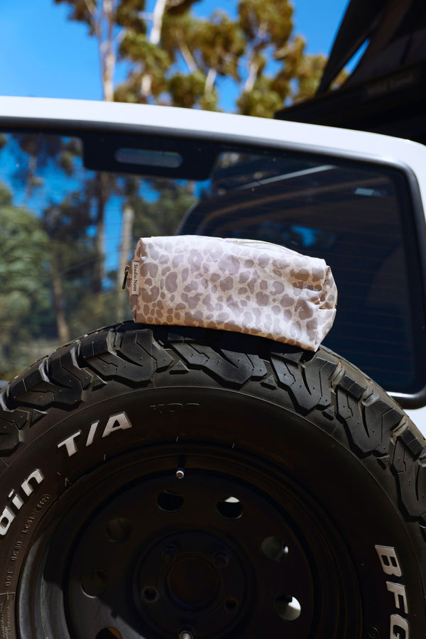 Puffy Etui Beige Leopard