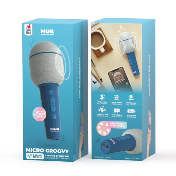 Micro Groovy Microphone Bleu Nuit