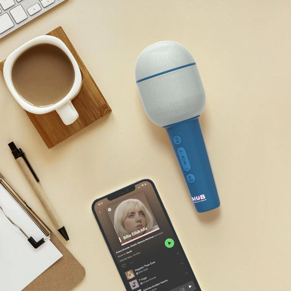 Micro Groovy Microphone Bleu Nuit