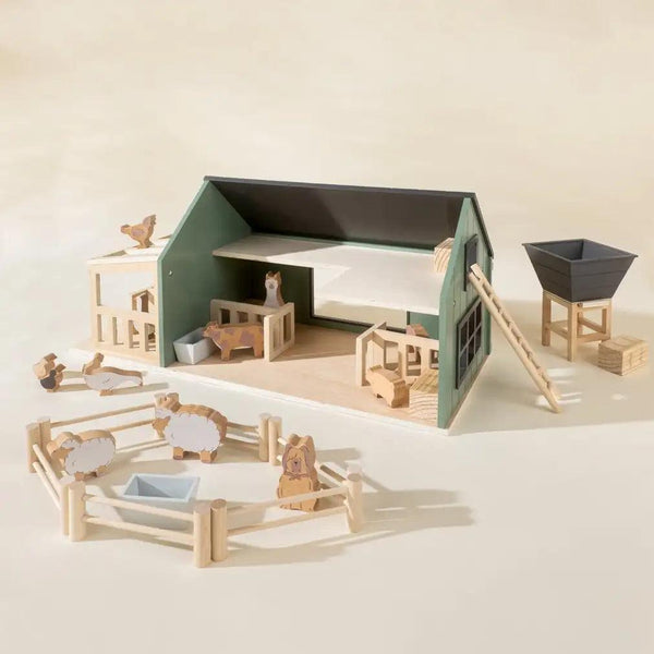 Coco Village Farmhaus und Zubehör-Set aus Holz | Puppenhaus | Beluga Kids