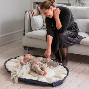 Sebra 3-in-1 Bettnestchen Blue aus atmungsaktivem Kapok