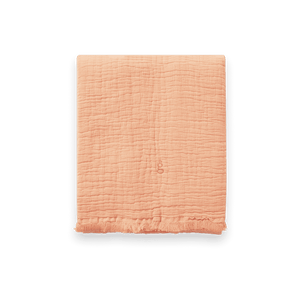Garbo&Friends Mellow Leinen-Decke Coral 110 x 110 cm | Babydecke | Beluga Kids