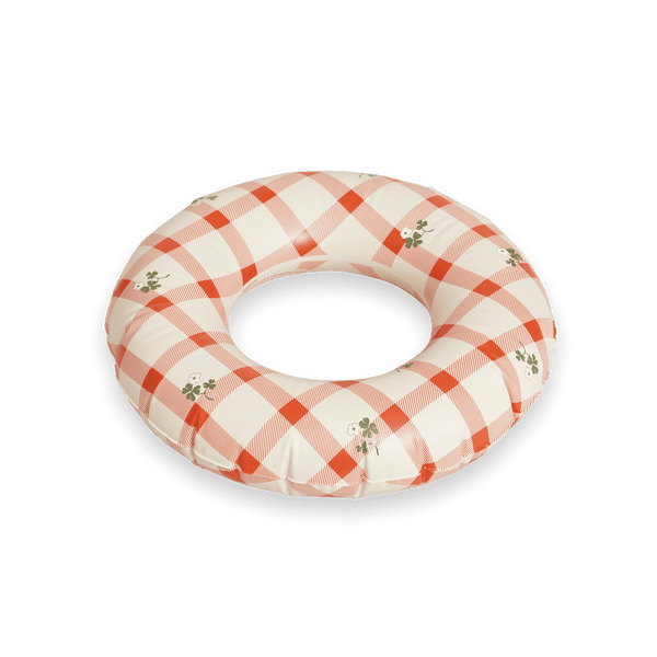 Schwimmring Gingham Sorrell Red Ø45