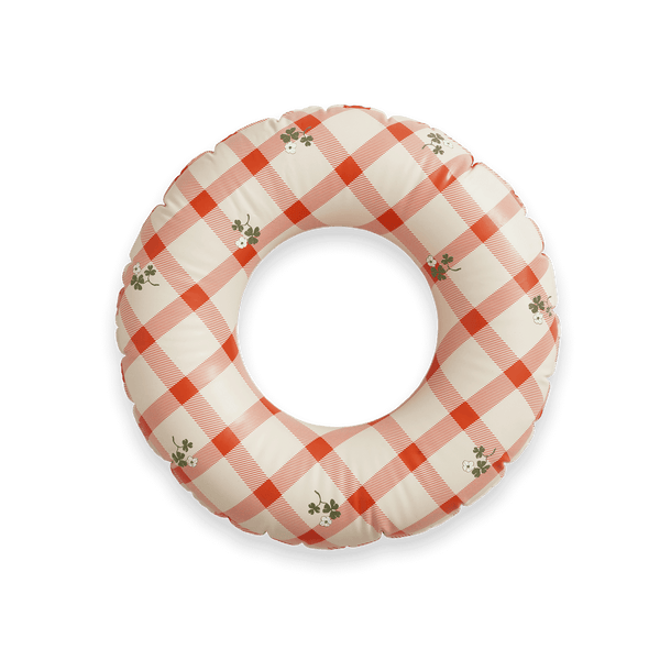 Schwimmring Gingham Sorrell Red Ø45
