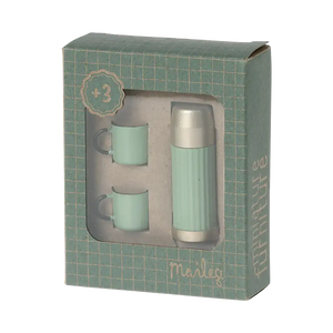 Maileg Thermoskanne Soft Minze mit abschraubbarem Deckel für Mäuse