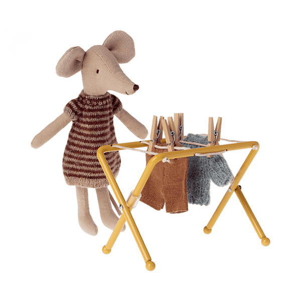 Maileg Wäscheständer Maus | Puppenhaus-Zubehör | Beluga Kids