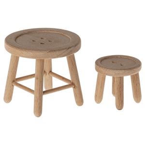 Maileg Tisch und Hocker Set Maus Beluga Kids