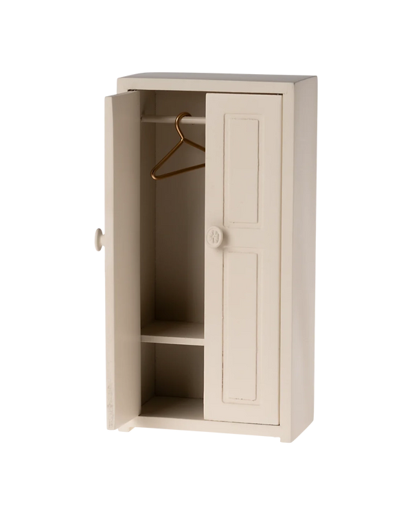 Wooden Wardrobe Mouse Cream 