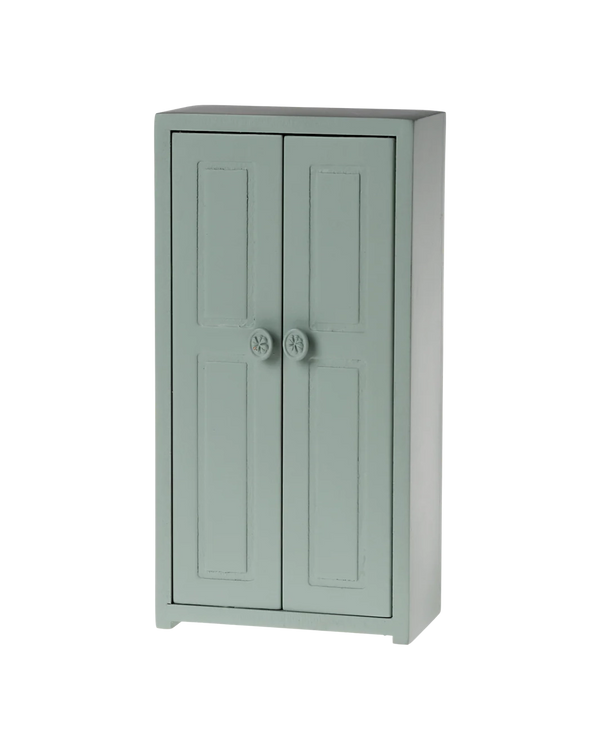 Wooden Wardrobe Mouse Soft Blue 