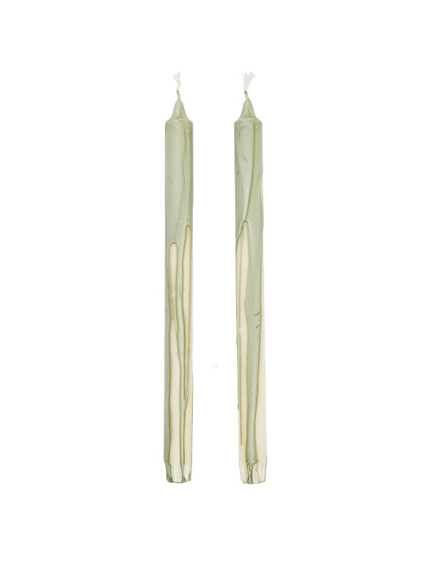 2-Pack Dryp-Kerzen Tea Green
