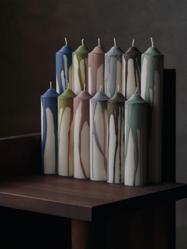 Dryp-Kerze Deep Blue (20cm)