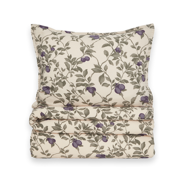 Muslin Bedding Set Plum