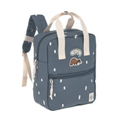 Square Kindergarten Backpack Dark Blue