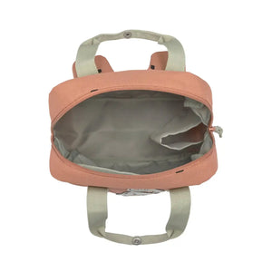 Lässig Kindergartenrucksack Square Karamell – Innenaufteilung