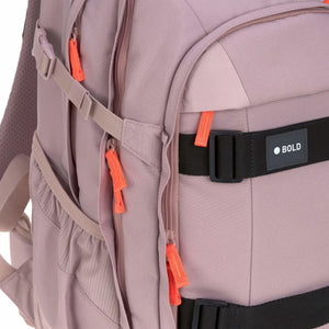 Lässig Schulrucksack BOLD Mauve – reflektierende Details