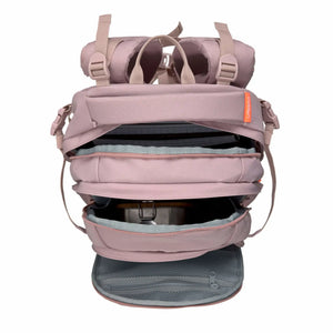 Lässig Schulrucksack BOLD Mauve – geöffnetes Hauptfach