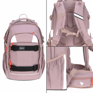Lässig Schulrucksack BOLD Mauve – recyceltes Material Detail